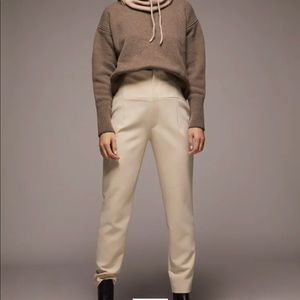 Zara Cream Highwaisted pants-Small